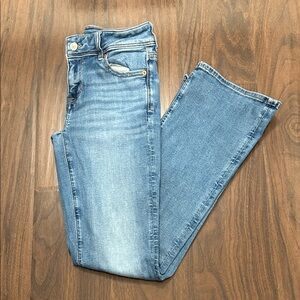 American Eagle Outfitters Light Wash Kick Boot Jeans